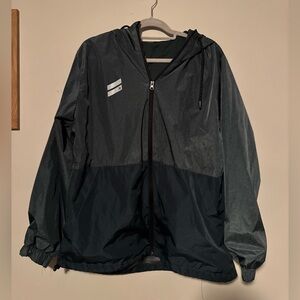 GUC Hurley Two Toned Teal Green Windbreaker Jacket in XL